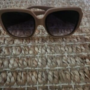 CHANEL Tan Sunglasses